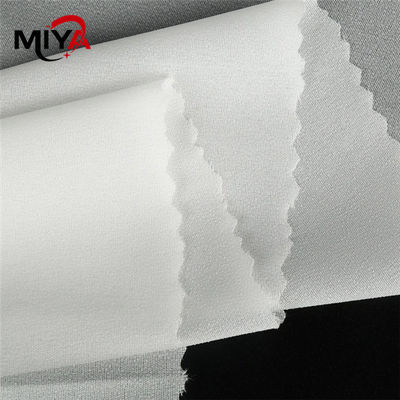 बुने हुए रंग का बुना हुआ फ़्यूज़िंग इंटरलाइनिंग टॉप ग्रेड 45gsm 150cm